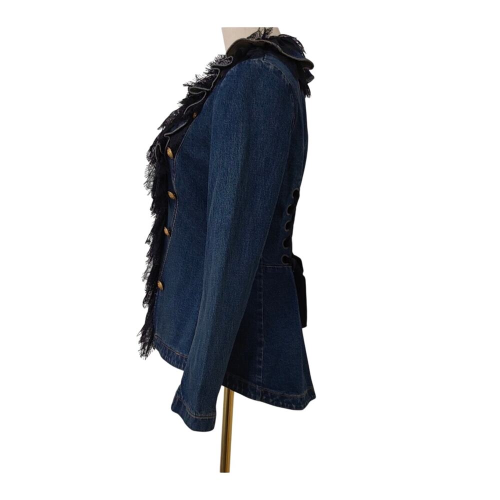 Alice + Olivia ELMIRA DENIM JACKET NWT - Picture 10 of 16